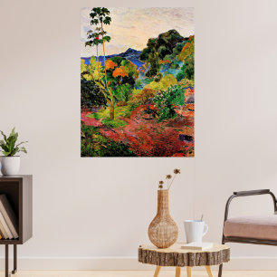 Gauguin - Landschaft auf Martinique, Poster