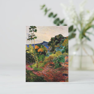 Gauguin - Landschaft auf Martinique Postkarte