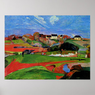 Gauguin - Landschaft bei le Pouldu Poster