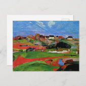 Gauguin - Landschaft bei le Pouldu Postkarte (Vorne/Hinten)