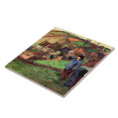 Gauguin - Landschaft der Bretagne Fliese (Seite)
