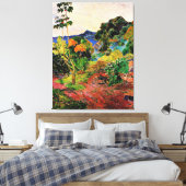 Gauguin - Landschaft Martinique, Leinwanddruck (Insitu (Schlafzimmer))