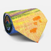 Gauguin - Landschaft mit Baumstämmen Krawatte (Gerollt)