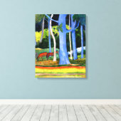 Gauguin - Landschaft mit Baumstämmen Leinwanddruck (Insitu (Holzboden))