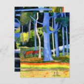 Gauguin - Landschaft mit Baumstämmen Postkarte (Vorne/Hinten)