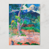 Gauguin, Landschaft mit einem Pferd Postkarte (Vorderseite)