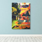 Gauguin Landschaft mit Peacocks Leinwand Wrap (Insitu (Holzboden))