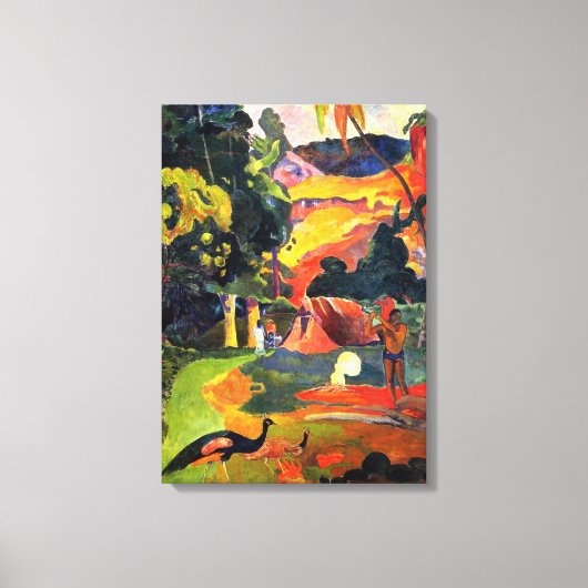 Gauguin Landschaft mit Peacocks Leinwand Wrap (Vorderseite)