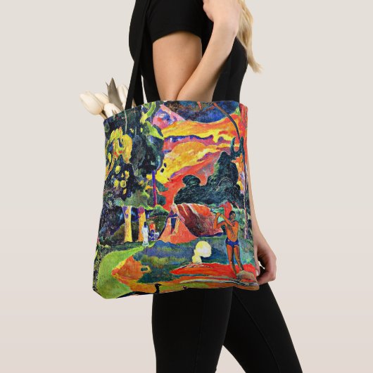 Gauguin - Landschaft mit Peakocks Tasche (Von Nahem)