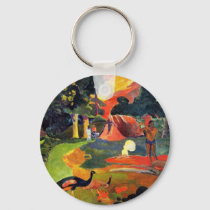 Gauguin Landschaft mit Schlüsselkette für Friede Schlüsselanhänger