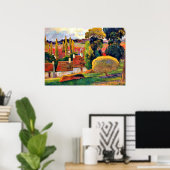 Gauguin: landwirtschaftlicher Betrieb in der Breta Poster (Heimbüro)
