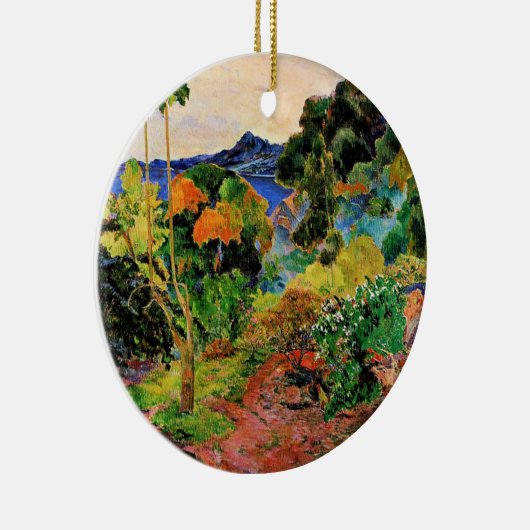 Gauguin - Martinique Landschaft, berühmtes Bild, Keramik Ornament (Rechts)