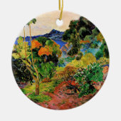 Gauguin - Martinique Landschaft, berühmtes Bild, Keramik Ornament (Vorne)