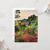 Gauguin - Martinique Landschaft Karte (Vorderseite/Rückseite Beispiel)