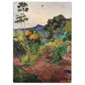 Gauguin - Martinique Landschaft Klemmbrett (Rückseite)