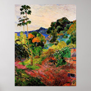 Gauguin - Martinique Landschaft Poster