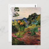 Gauguin - Martinique Landschaft Postkarte (Vorne/Hinten)