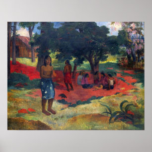 Gauguin - Parau Parau (Geflüsterte Worte) 1892 Poster