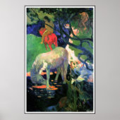 Gauguin Poster Print : Das Weiße Pferd (Vorne)