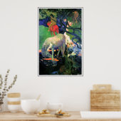 Gauguin Poster Print : Das Weiße Pferd (Küche)