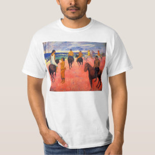 Gauguin Reiter auf dem Strand-T - Shirt