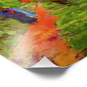 Gauguin Road in Tahiti Foto Print (Ecke)