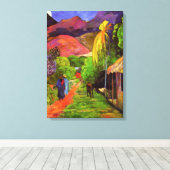 Gauguin Road in Tahiti Leinwand Wrap (Insitu (Holzboden))