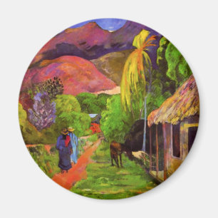 Gauguin Road in Tahiti Magnet