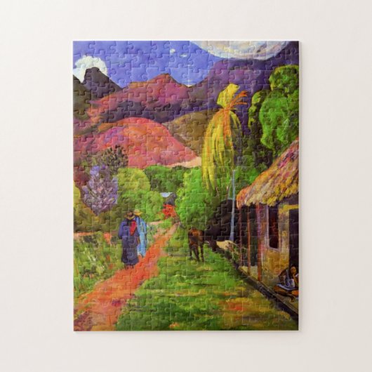 Gauguin Road in Tahiti Puzzle (Vertikal)