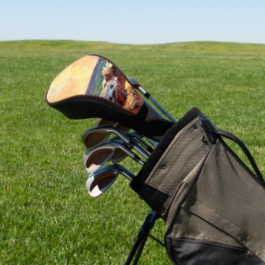 Gauguin - Rocks and Sea, 1886, painting Golf Headcover (In SItu)