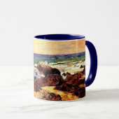 Gauguin - Rocks and Sea, 1886, painting Tasse (VorderseiteRechts)