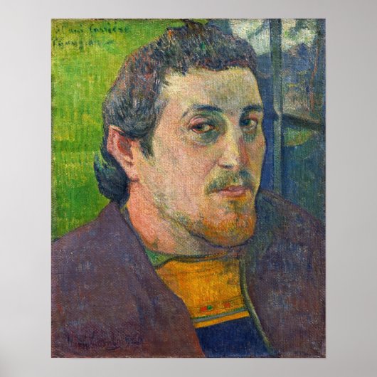 Gauguin - Selbstportrait für Carriere 1888 Poster (Vorne)