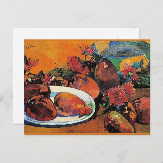 Gauguin - Stillleben mit Mangos Postkarte (Vorne/Hinten)