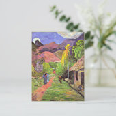 Gauguin - Straße in Tahiti Postkarte (Stehend Vorderseite)