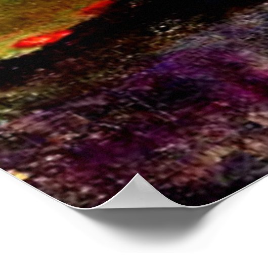 Gauguin - Strohhütte unter den Palmen Poster (Ecke)