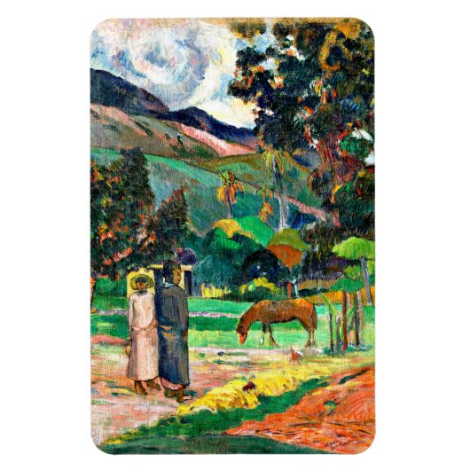 Gauguin - Tahitianische Landschaft, 1892 Magnet (Vertikal)