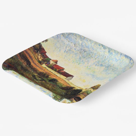 Gauguin - The Farm in Grue, Pappteller (Gewinkelt)