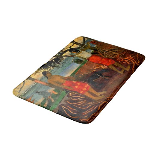 Gauguin - Unter dem Pandanus-Baum Badematte (Schrägansicht)