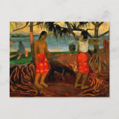 Gauguin - Unter dem Pandanus-Baum Postkarte (Vorderseite)