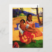 Gauguin, wann Sie eine verheiratete Postkarte beko (Vorne/Hinten)
