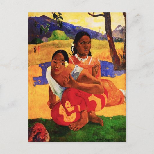 Gauguin, wann Sie eine verheiratete Postkarte beko (Vorderseite)