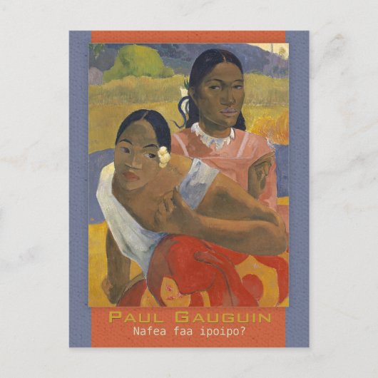 Gauguin Wann werden Sie CC0694 Postkarte heiraten? (Vorderseite)
