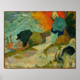 Gauguin - Washerwomen in Arles 1888 Poster