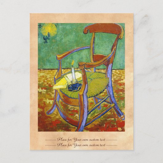 Gauguin's Chair vincent van Gogh Gemälde Postkarte (Vorderseite)