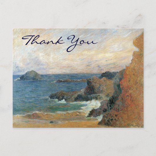 Gauguin's Felsküste Postkarte (Vorderseite)