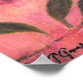 Gauguins Stillleben mit Kopf-förmiger Vase Poster (Ecke)