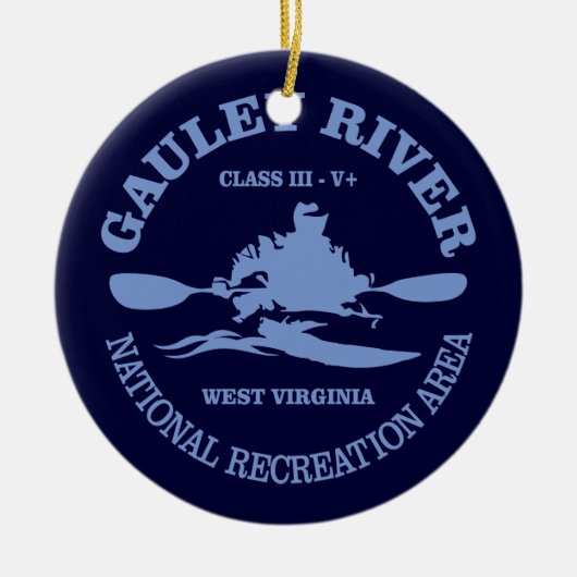 Gauley River Keramikornament (Vorne)