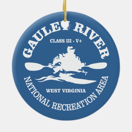 Gauley River Keramikornament (Hinten)
