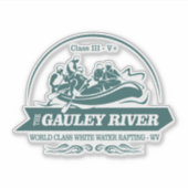 Gauley River (Rafting2) Aufkleber (Vorderseite)