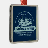 Gauley River (Rafting2) Ornament Aus Metall (Rechts)
